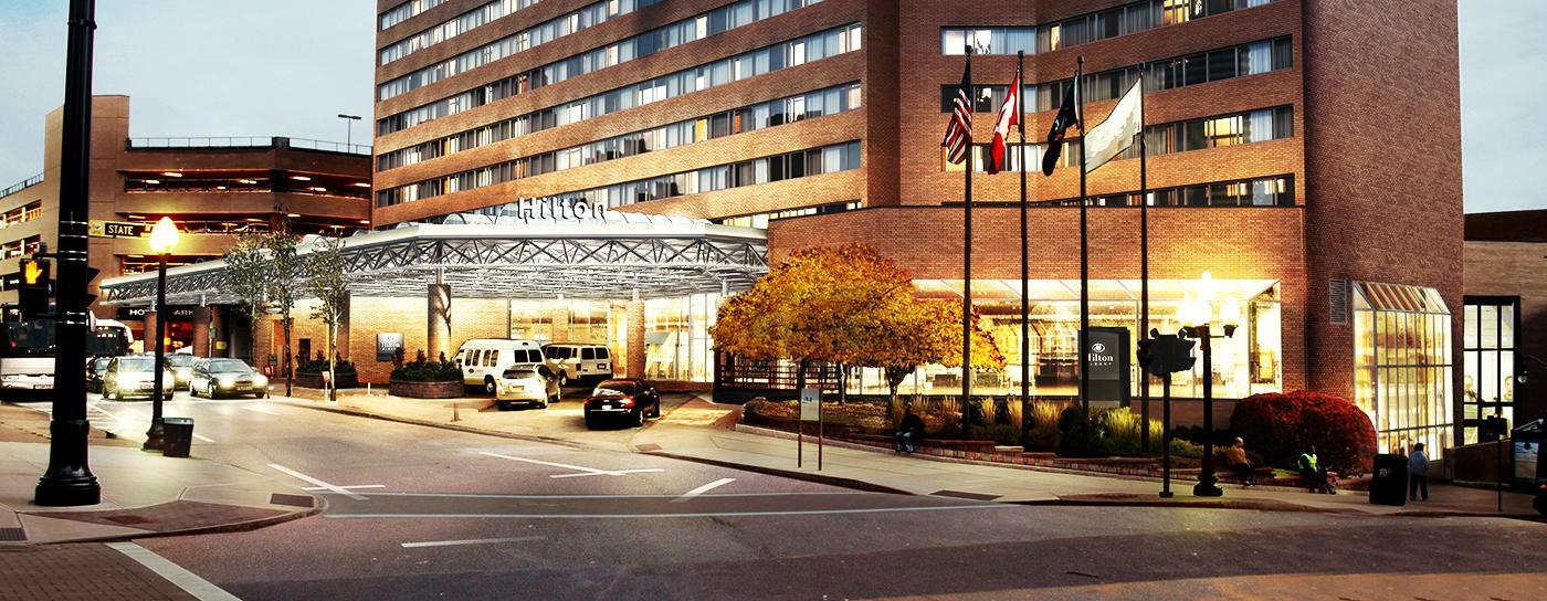 Hotel Hilton Albany Exterior foto